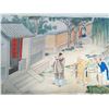 Image 13 : A RARE FAMILLE ROSE PAINTING QING DYNASTY.