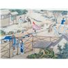 Image 14 : A RARE FAMILLE ROSE PAINTING QING DYNASTY.