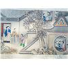 Image 17 : A RARE FAMILLE ROSE PAINTING QING DYNASTY.