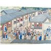 Image 1 : A RARE FAMILLE ROSE PAINTING QING DYNASTY.