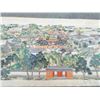 Image 3 : A RARE FAMILLE ROSE PAINTING QING DYNASTY.