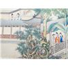 Image 9 : A RARE FAMILLE ROSE PAINTING QING DYNASTY.