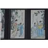 Image 2 : A SET FAMILLE ROSE PORCELAIN PANEL QING DYNASTY.