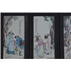 Image 3 : A SET FAMILLE ROSE PORCELAIN PANEL QING DYNASTY.