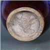 Image 7 : A RED GLAZED BOTTLE VASE QING DYNASTY.