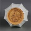 Image 5 : A WHITE DOUBLE HANDLE VASE QING DYNASTY.