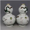 Image 2 : A WHITE & GREEN DRAGON DOUBLE GOURD VASE QIANLONG MARK 17TH/C.