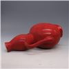 Image 3 : A RED GLAZE DRAGON & PHOENIX VASE HONGZHI MARK 14TH/C.