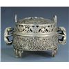 Image 1 : A SILVER DOUBLE BEAST CENSER MING DYNASTY.