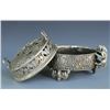 Image 5 : A SILVER DOUBLE BEAST CENSER MING DYNASTY.