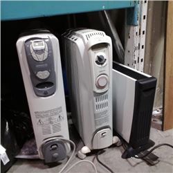 ELECTRIC HEATER AND 2 OIL HEATERS