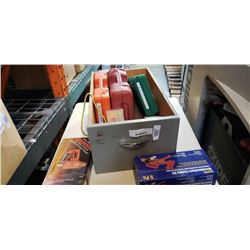 WOOD CRATE OF AIR NAILERS, BITS, STAPLER