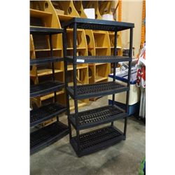 5 tier plastic shelf