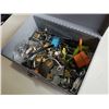 Image 3 : METAL BOX FULL OF LOCKS AND KEYS