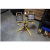 Image 1 : DOUBLE SHOP LIGHT ON STAND