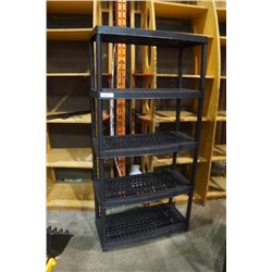 5 tier plastic shelf