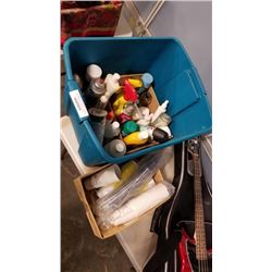 TOTE OF AEROSOL CLEANING FLUIDS AND CLEANING LIQUIDS