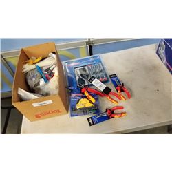 LOT OF NEW WESTWARD TOOLS: LASER LINE GENERATOR, WIRE STRIPPERS, PRECISION SCREWDRIVERS, AND MORE