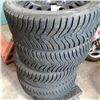 Image 3 : SET OF FOUR KUMHO 225/50R18 INCH TIRES ON 5 BOLT RIMS - STUDDABLE SNOW TIRES