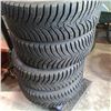 Image 4 : SET OF FOUR KUMHO 225/50R18 INCH TIRES ON 5 BOLT RIMS - STUDDABLE SNOW TIRES