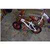 Image 2 : 2 KIDS BIKES, WHITE AND PINK AND WHITE AND RED