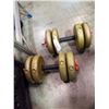Image 4 : 2 YORK DUMBBELLS WITH 40 LBS OF WEIGHTS