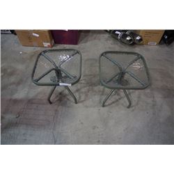 2 patio end tables
