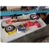 Image 1 : REMMINGTON ELECTRIC CHAINSAW, MILWAUKEE RADIO, FIRST AID KIT AND SHOP SUPPLIES