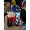 Image 2 : Box of new hair accessories, duffle bags and kids medical box
