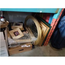 LOT OF PRINTS, PICTURE FRAMES, SHADOWBOX