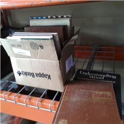 Box of popular science and woodworking hardcovers