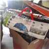 Image 3 : Coleman arrowhead 8 person tent with hockey skates, gear and backpacks