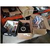 Image 1 : 3 boxes of DVDs, CDs, computer speakers and electronics