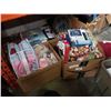 Image 1 : 3 BOXES OF XMAS DECOR, CLOTHING, ETC