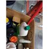 Image 4 : Box of cleaning fluids and swiffer