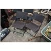 Image 2 : 4 FOLDING PATIO CHAIRS - WICKER LOOK