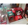 Image 2 : Lot of christmas ornaments on box with lights