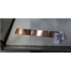 COPPER, 13 GAUGE SHEET, SHEARED STRIP - 13 X 2 INCHES