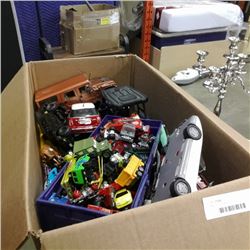 Large lot of die cast and toy cars