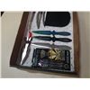 Image 3 : TRAY OF NEW KNIVES AND DARTS - THROWING KNIVES, FOLDING KNIVES