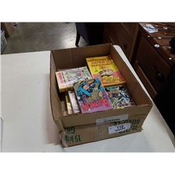 Box of vintage comic books