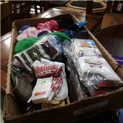 Box of various new socks