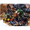 Image 3 : Basket of various action figures and bag of lego