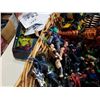 Image 4 : Basket of various action figures and bag of lego