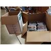 Image 1 : BOX OF DVDS AND 5.1 SURROUND COMPUTER SPEAKERS