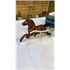 Image 2 : CAST IRON HORSE AND WAGON TOY