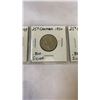 Image 3 : 3 CANADIAN SILVER 25 CENT KING GEORGE VI 1949-1951  .800 SILVER