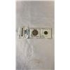 Image 1 : 2 NEW FOUNDLAND SILVER LOW MINTAGE COINS 1919C 50 CENT AND 1943C  - 925 SILVER