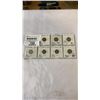 Image 1 : 7 CANADIAN DIMES -  1717-1919  .925 SILVER, 1920, 1929-1931  .800 SILVER
