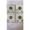 Image 3 : 7 CANADIAN DIMES -  1717-1919  .925 SILVER, 1920, 1929-1931  .800 SILVER